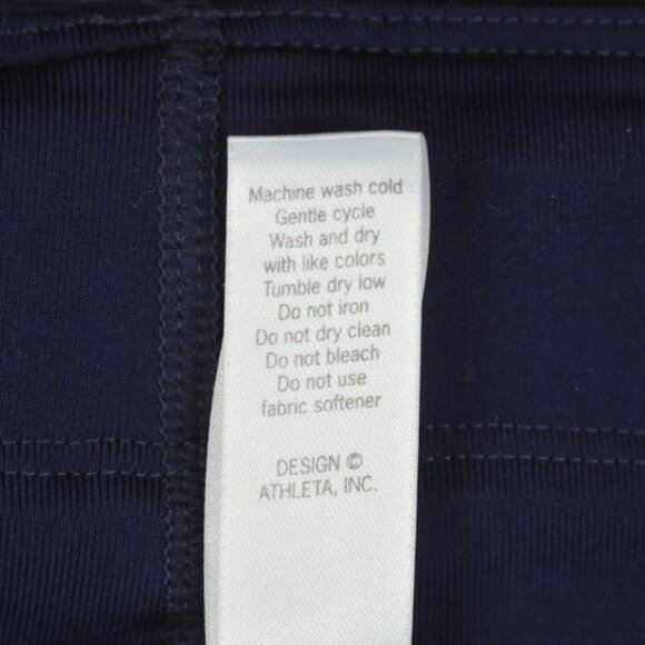 Athleta Reflective Stride Women's Small Blue Mid Rise Ankle Athletic Leggings - Picture 11 of 11